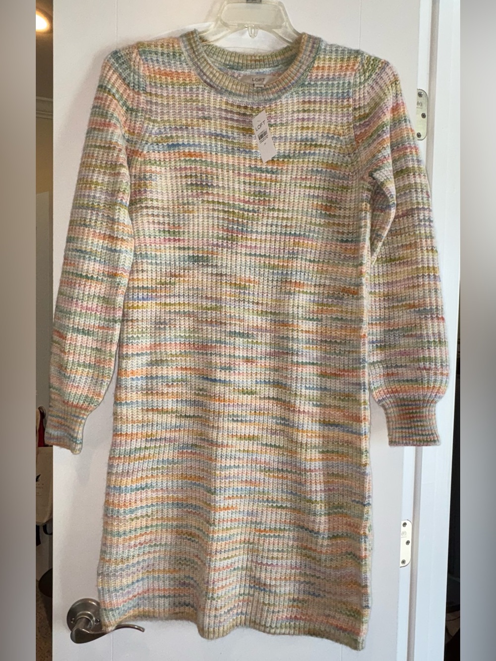 NWT Ann Taylor LOFT Pastel Sweater Dress